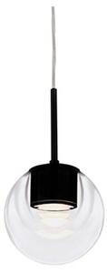 Kdln Lampada a sospensione Dew, dimmerabile, Nero, Cucina, Vetro, Design, Lampada a sospensione