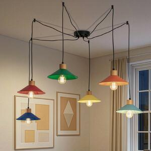 Lampada a sospensione Manavgat Opviq, dimmerabile, Multicolore, Soggiorno / Sala da pranzo, Metallo, Lampada a sospensione