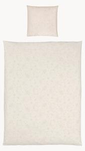 Set copripiumino in cotone jacquard Fiori Pastello
