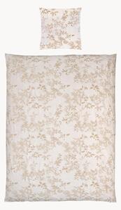 Set copripiumino in cotone jacquard Leaves