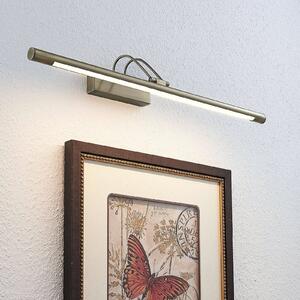 Lindby Lampada LED da quadri Mailine, ottone anticato