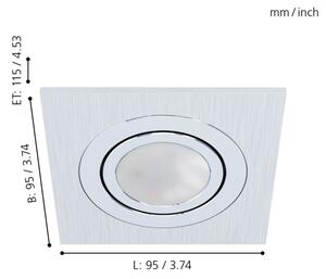 Eglo 98636 - Lampada LED da incasso AREITIO 1xGU10/5W/230V