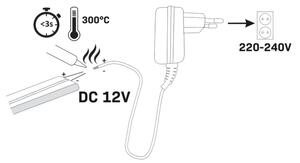 Striscia LED NEON 2 m LED/17W/12V IP65 blu