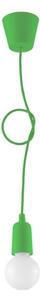 Lampadario su filo DIEGO 1xE27/60W/230V verde