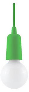 Lampadario su filo DIEGO 1xE27/60W/230V verde