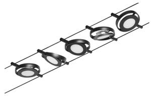 Paulmann 94418 - Set 5xLED/4,5W Sistema completo a cavo ROUNDMAC 230V nero