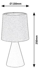 Rabalux - Lampada da tavolo 1xE14/40W/230V beige