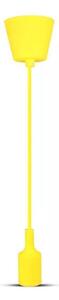 Lampadario su filo 1xE27/60W/230V giallo