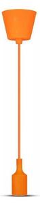 Lampadario su filo 1xE27/60W/230V arancione