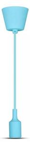 Lampadario su filo 1xE27/60W/230V blu