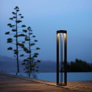 Les Jardins Lampada LED solare Borne a sensore, 90 cm, grigio