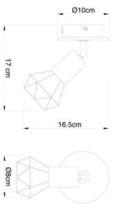 Globo 54802S-1H - Faretto da muro XARA 1xE14/40W/230V