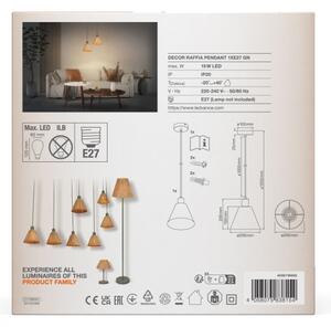 Ledvance - Lampadario a sospensione con filo DECOR RAFFIA 1xE27/15W/230V