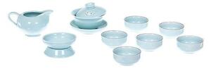 Set in porcellana Celadon azzurro 9 pz