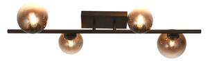 Brilagi - Lampadario LED da soffitto a montaggio superficiale MILLA 4xG9/3W/230V marrone/marrone fumé
