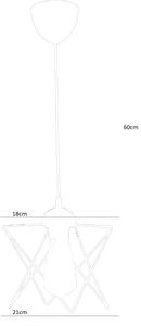 Lampadario su corda 1xE27/60W/230V