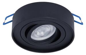 Faretto da incasso NUSA 1xGU5,3/MR16/50W/12V arrotondato nero