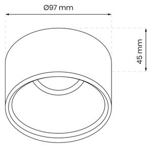 Faretto da incasso BALI 1xGU5,3/MR16/25W/12V tondo nero
