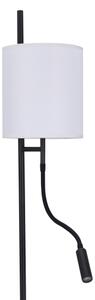Lampada da terra LED TOKYO 1xE27/40W/230V + LED/3W nero/bianco