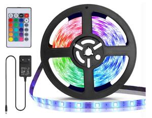 Aigostar - Striscia LED RGB dimmerabile 5 m, 24 W, 12 V/230 V, IP65 + telecomando