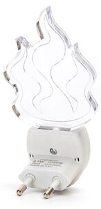 Aigostar - Luce notturna LED RGB con sensore LED/0,5W/230V fiamma