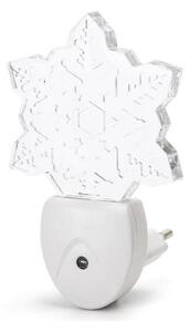 Aigostar - LED RGB Luce notturna con sensore crepuscolare LED/0,5W/230V fiocco di neve