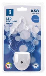 Aigostar - Luce notturna LED RGB con sensore LED/0,5W/230V fiamma