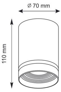 Luce Spot FABRI 1xGU10/10W/230V bianco