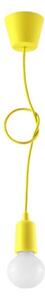 Lampadario a sospensione con filo DIEGO 1xE27/60W/230V giallo