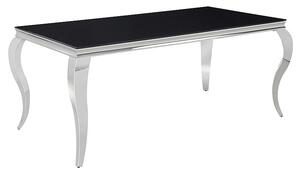 Tavolo da pranzo PREDRAG - 150x90, nero / cromo