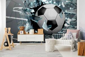 Carta da parati pallone da calcio rompere il vetro, Carta da parati per Bambini, Carta da parati per Ragazzo, u64581 : Uwalls.it
