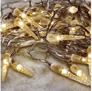 Brilagi - Catena natalizia LED da esterno 50xLED/8 funzioni/3xAA 8m IP44 bianco caldo