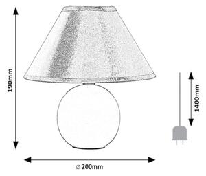 Rabalux 2145 - Lampada da tavolo ARIEL 1xE14/40W/230V