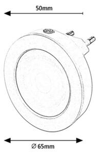 Rabalux 2282 - Lampada notturna LED con sensore PUMPKIN LED/0,5W/230V diametro 65 mm