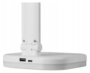Lampada da tavolo LED RGBW dimmerabile con ricarica wireless LED/7W/5V USB bianca