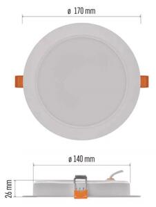 Luce LED da incasso LED/18W/230V diametro 17 cm bianco