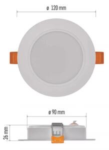 Luce LED da incasso LED/9W/230V diametro 12 cm bianco