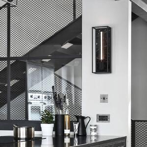 Buster + Punch Caged Wall large LED marmo nero