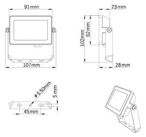 Philips - Proiettore LED da esterno PROJECTLINE LED/10W/230V IP65 3000K