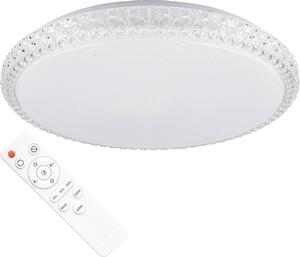Plafoniera LED rotonda con telecomando IRINA, bianca, 68 W, tonalità di bianco 7500 lm, materiale plastico, dimensioni: 7x50x50 cm, IP20, Polux