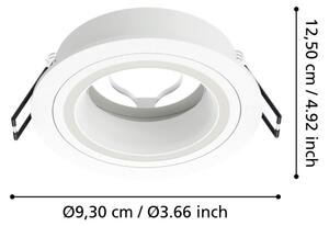 Eglo 900816 - Lampada da incasso CAROSSO 1xGU10/35W/230V bianco