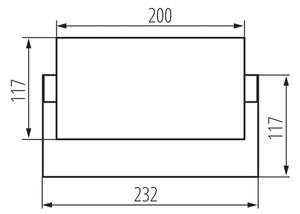 Kanlux 45818 - Applique LED da esterno XERTO LED/20W/230V IP65 nero