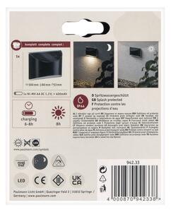 Paulmann 94233 - LED/0,05W IP44 Applique solare ELLIOT 1,2V