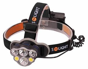 Solight WN35 - Lampada frontale LED ricaricabile LED/USB IP44
