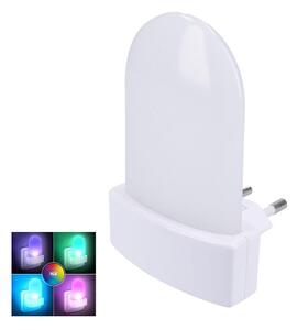 Solight WL910 - Lampada di orientamento LED RGB con sensore LED/0,5W/230V