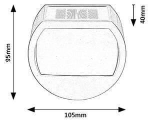Rabalux 77004 - Applique a LED solare NARMADA LED/0,5W/1,2V IP44