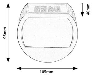 Rabalux 77004 - Applique a LED solare NARMADA LED/0,5W/1,2V IP44