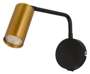 Lampada da muro TINA 1xGU10/15W/230V nero/oro