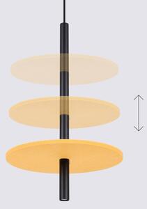 Sollux SL.1880 - Sospensione a cavo FELTRO 1xG9/8W/230V nero/giallo