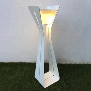 Les Jardins Lampada LED solare Osmoz di alluminio, bianco